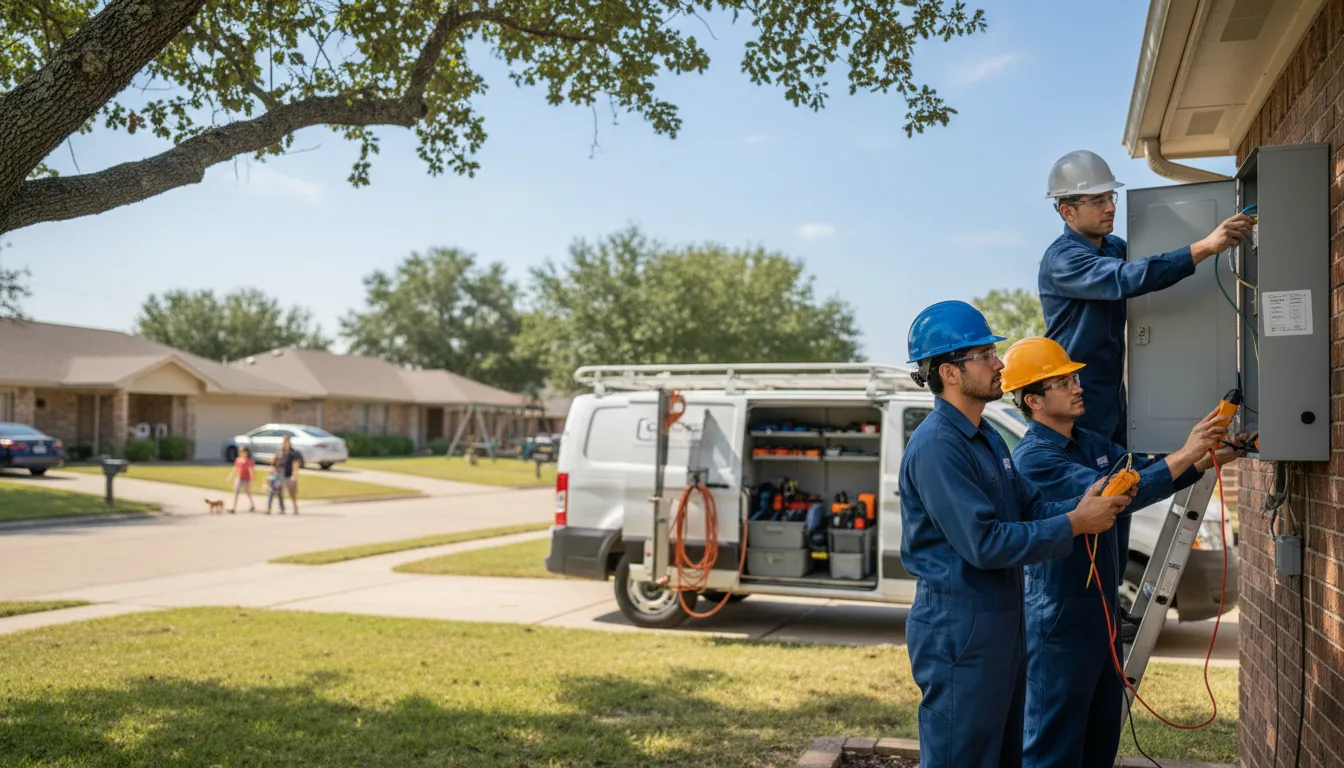 Certified electrician providing emergency electrical services in Tryon, OK
